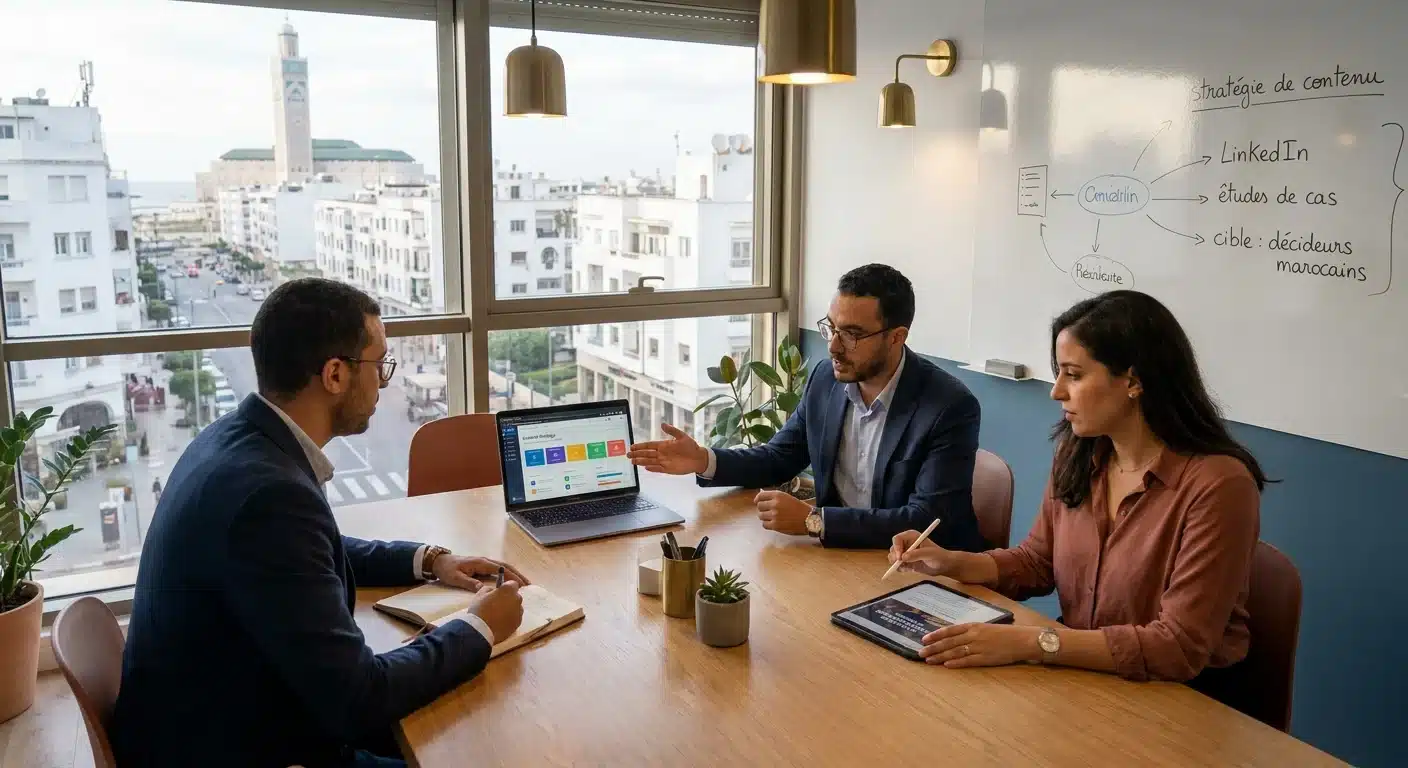 Content marketing pour cabinets de conseil au Maroc