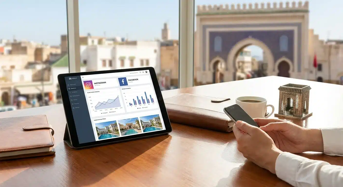 Social media management pour agences immobilières au Maroc